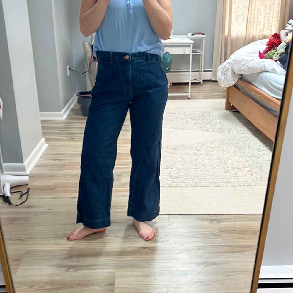 High waisted flare jeans